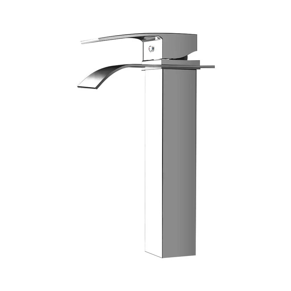 Cefito Bathroom Basin Mixer Tap Thin Tall Faucet Vanity Laundry Silver - Mekamart Australia