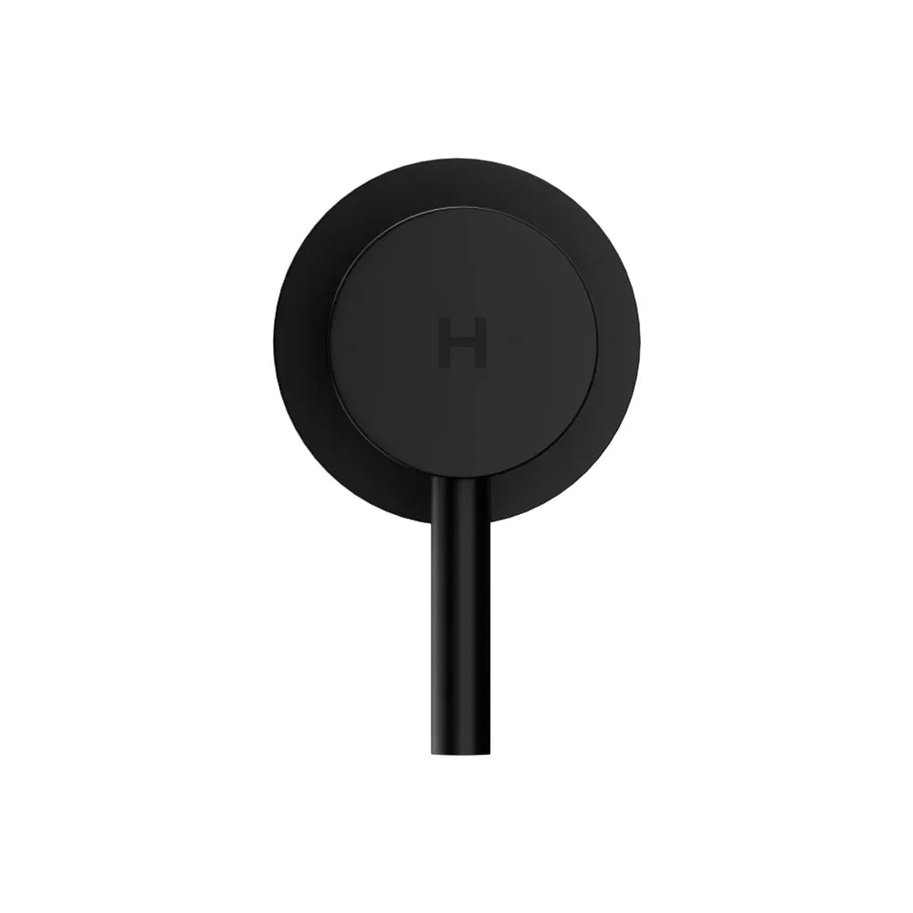 Cefito Basin Twin Tap Wall Round Brass Faucet Shower Bathtub Black - Mekamart Australia
