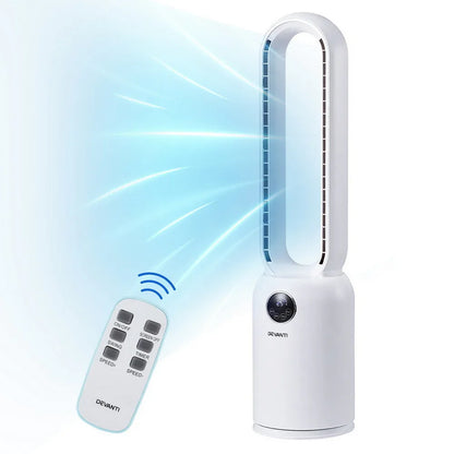 Devanti 2in1 Bladeless Fan Air Purification W/ Remote 88cm - Mekamart Australia