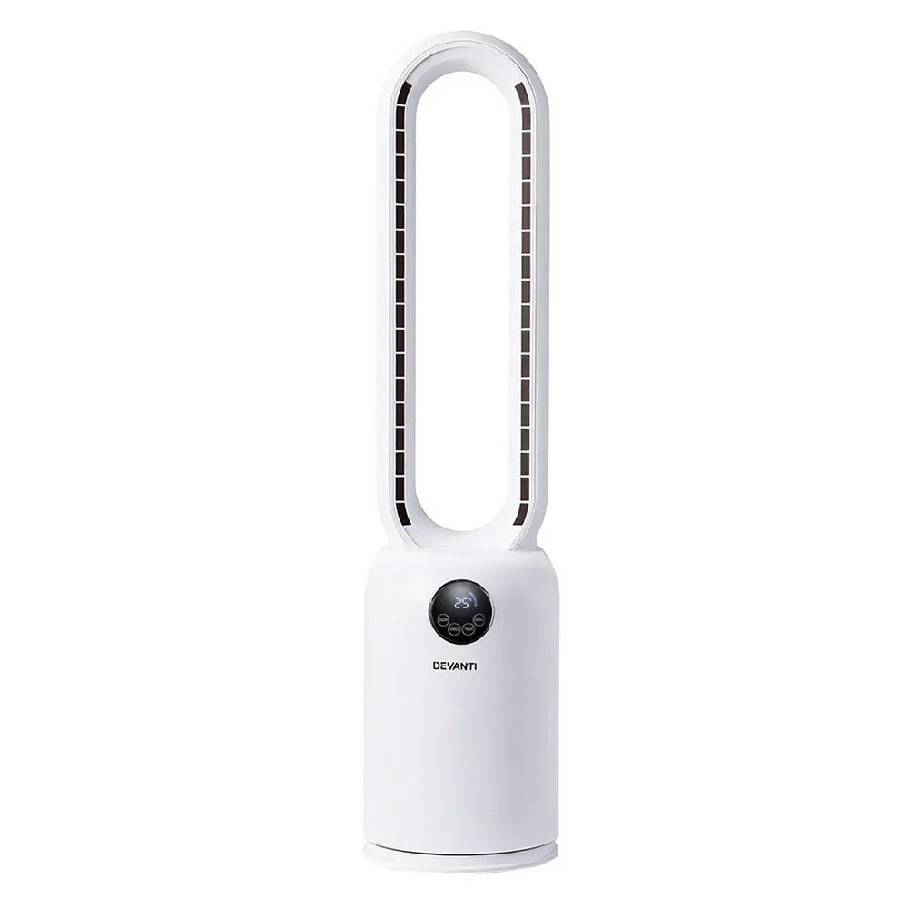 Devanti 2in1 Bladeless Fan Air Purification W/ Remote 88cm - Mekamart Australia