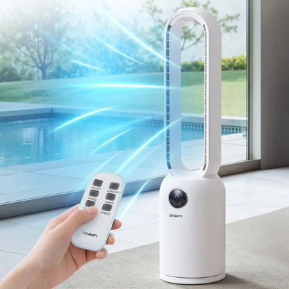 Devanti 2in1 Bladeless Fan Air Purification W/ Remote 88cm - Mekamart Australia
