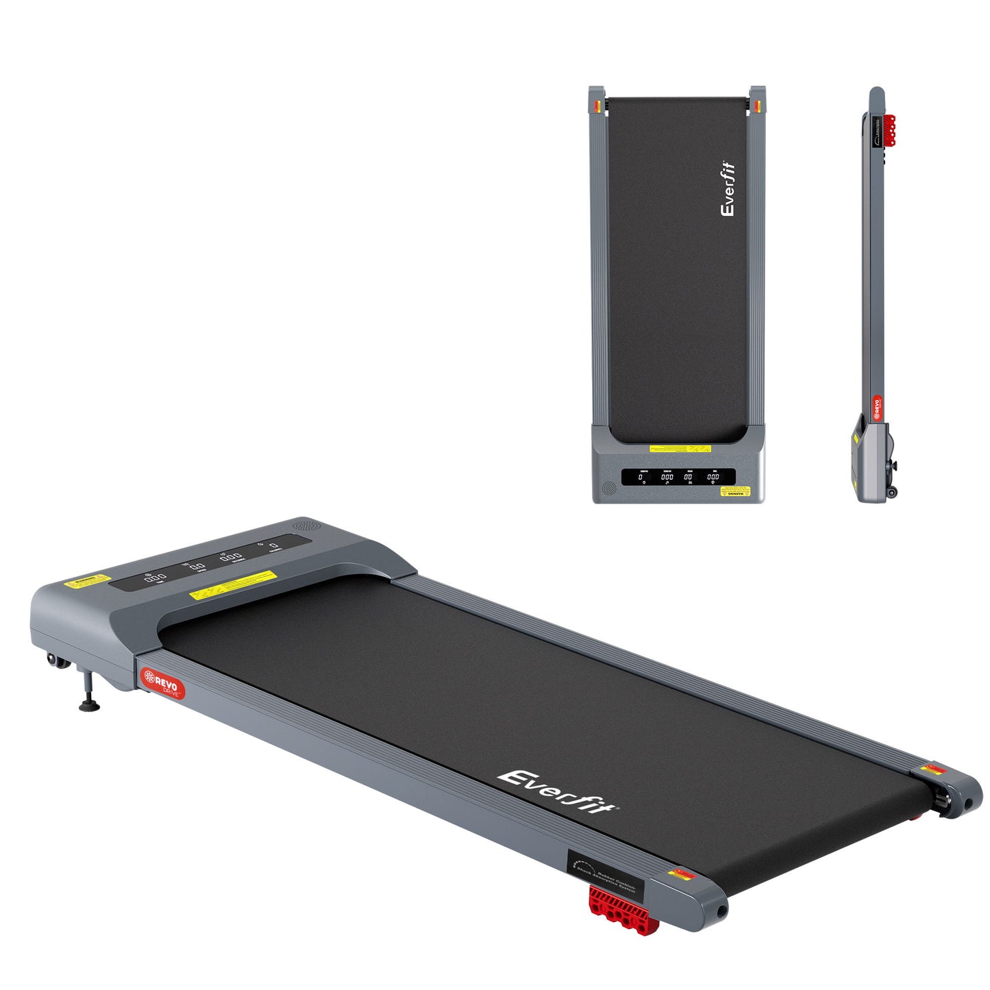 Everfit 3 in 1 Treadmill Electric Walking Pad Incline Under Desk Home Gym 380mm Grey