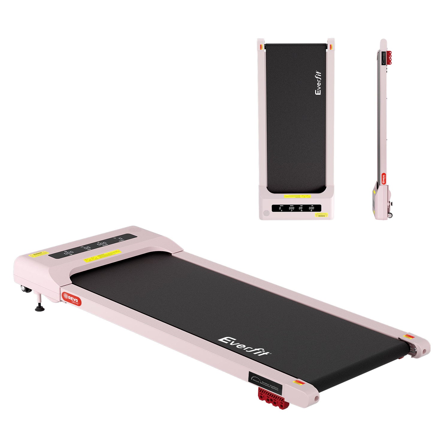 Everfit 3 in 1 Treadmill Electric Walking Pad Incline Under Desk Home Gym 380mm Pink