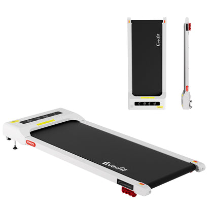 Everfit 3 in 1 Treadmill Electric Walking Pad Incline Under Desk Home Gym 380mm White