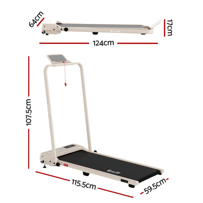 Everfit 3 in 1 Walking Pad Treadmill 12% Incline Under Desk Foldable Treadmills for Home Gym With 38cm Wide Belt APP Control