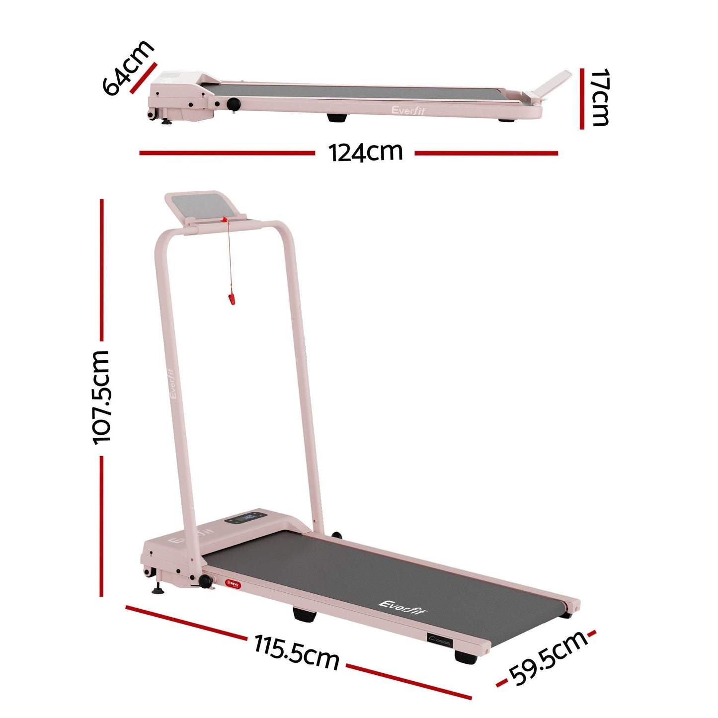 Everfit 3 in 1 Walking Pad Treadmill 12% Incline Under Desk Treadmills for Home Gym With 38cm Wide Belt APP Control