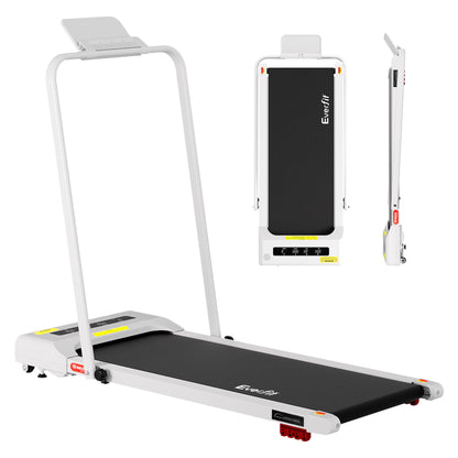 Everfit 3 in 1 Treadmill Electric Walking Pad Incline Under Desk 380mm White