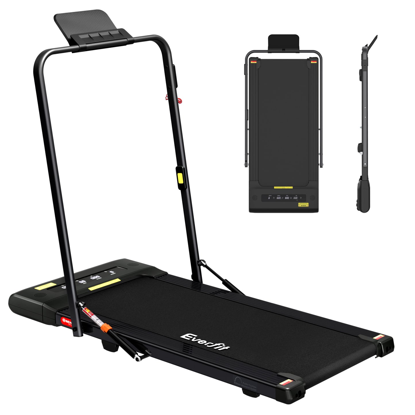 Everfit Treadmill Electric Walking Pad Under Desk Home Gym Fitness 400mm Black