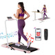 Everfit 2 in 1 Treadmill Electric Walking Pad Under Desk Home Gym Fitness 400mm Pink