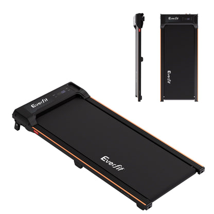 Everfit 3 in 1 Walking Pad Treadmill 12% Incline Under Desk Treadmills for Home Gym With 40cm Wide Belt Black