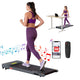 Everfit 2 in 1 Treadmill Electric Walking Pad Under Desk Home Gym Fitness 400mm Grey