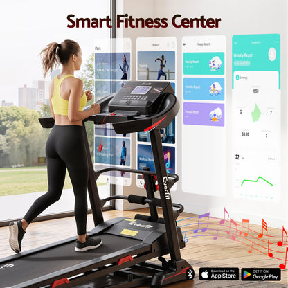 Everfit Treadmill Electric Home Gym Fitness Exercise Machine w/ Sit Up Bar 450mm