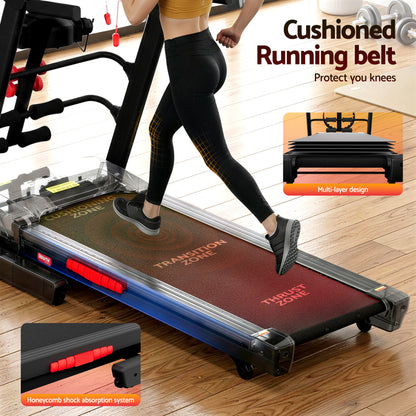 Everfit Treadmill Electric Home Gym Fitness Exercise Machine w/ Massager 480mm