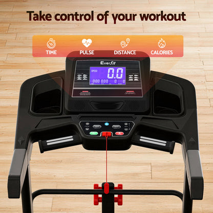 Everfit Treadmill Electric Home Gym Fitness Exercise Machine w/ Sit Up Bar 480mm