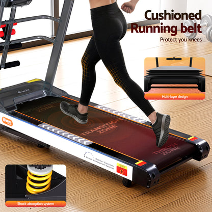 Everfit Treadmill Electric Home Gym Fitness Exercise Machine w/ Massager 450mm