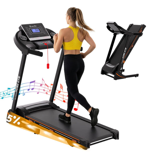 Everfit Treadmill Electric Home Gym Fitness Exercise Machine Hydraulic 420mm