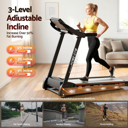 Everfit Treadmill Electric Home Gym Fitness Exercise Machine Hydraulic 420mm