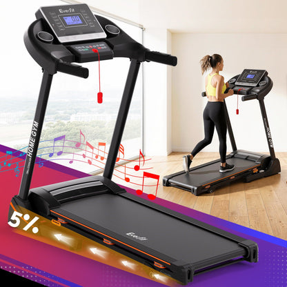Everfit Treadmill Electric Home Gym Fitness Exercise Machine Hydraulic 420mm