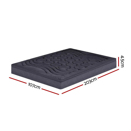 Giselle Bedding Mattress Topper Pillowtop 3-Zone King Single - Mekamart Australia