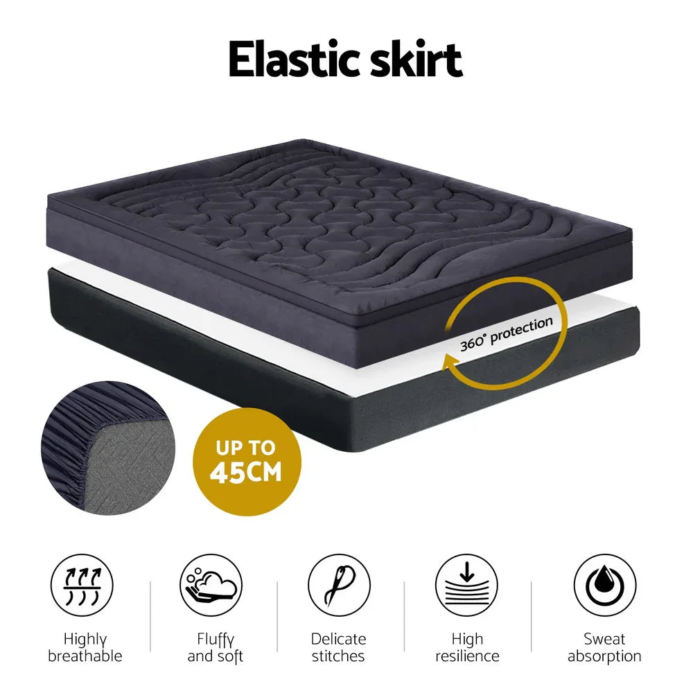 Giselle Bedding Mattress Topper Pillowtop 3-Zone Single - Mekamart Australia