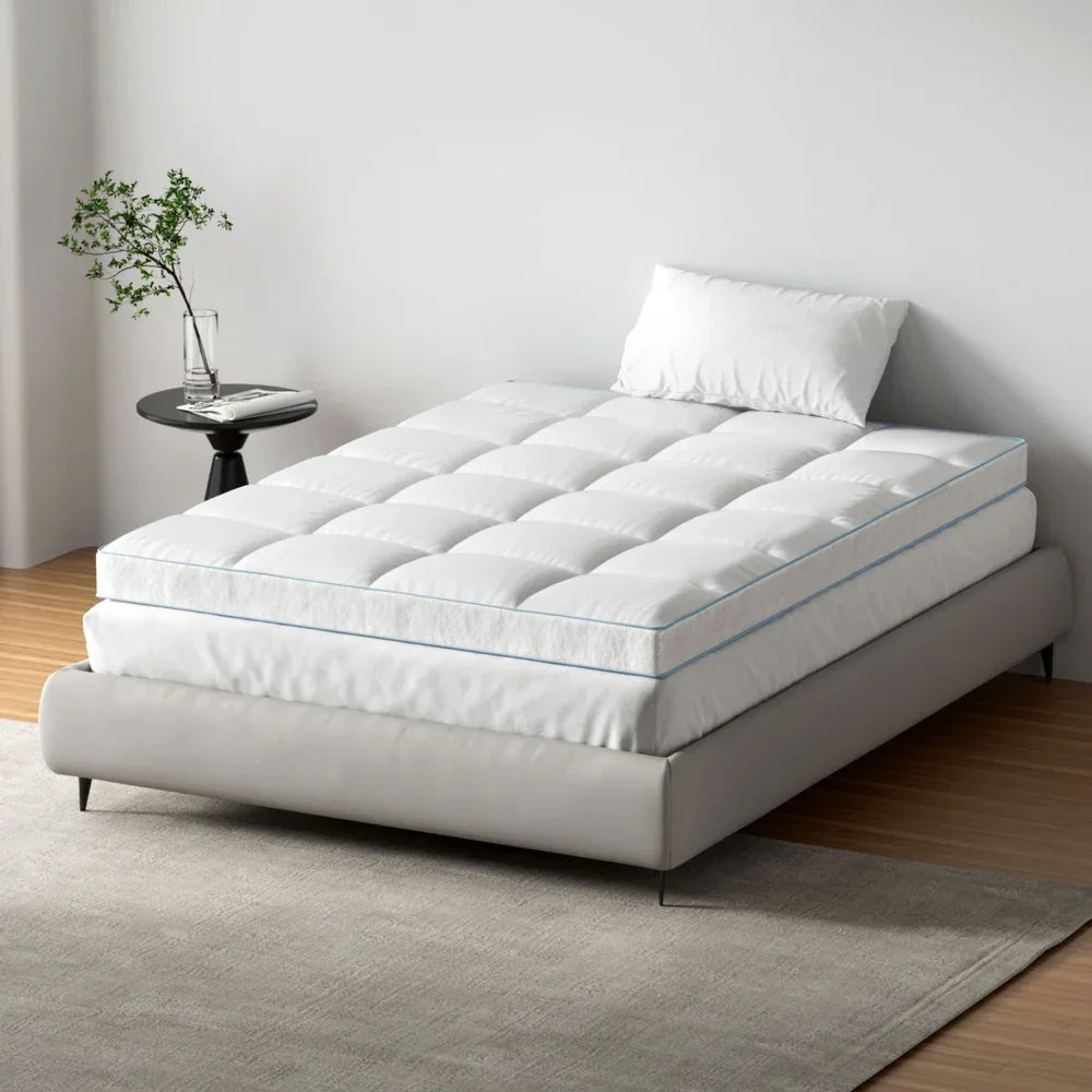 Giselle Bedding Mattress Topper Pillowtop Bamboo 10cm Double - Mekamart Australia