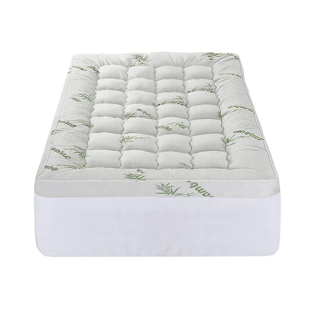 Giselle Mattress Topper 11cm Pillowtop toppers Bamboo King Single - Mekamart Australia