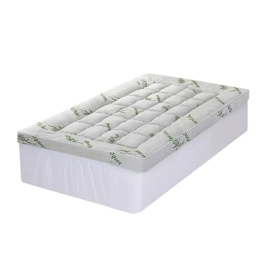 Giselle Mattress Topper 11cm Pillowtop toppers Bamboo Single - Mekamart Australia