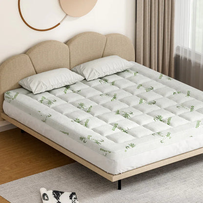Giselle Bedding Mattress Topper Pillowtop Bamboo 7.5cm King - Mekamart Australia