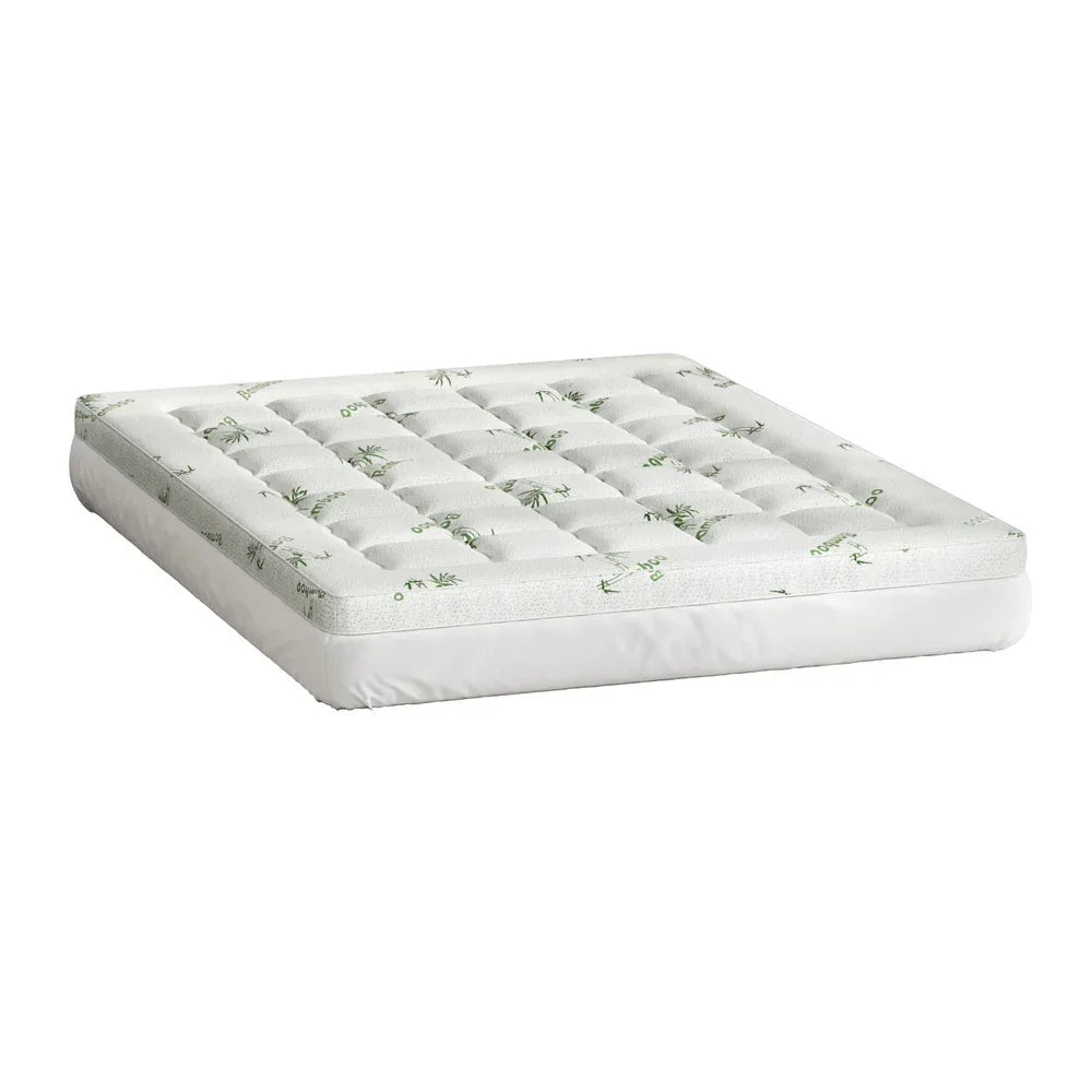 Giselle Bedding Mattress Topper Pillowtop Bamboo 7.5cm Queen - Mekamart Australia