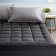 Giselle Bedding Mattress Topper Pillowtop Bamboo Charcoal King Single - Mekamart Australia