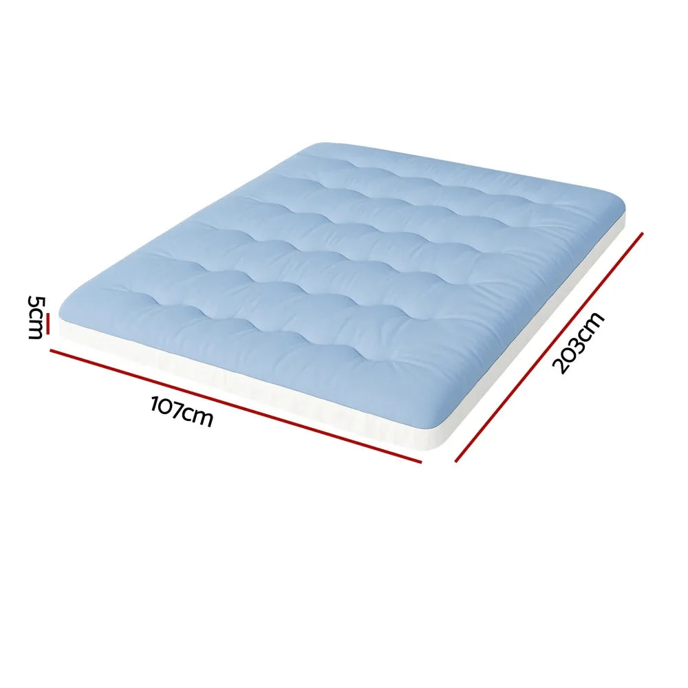 Giselle 5cm Mattress Topper Pillowtop toppers Double-Sided King Single - Mekamart Australia