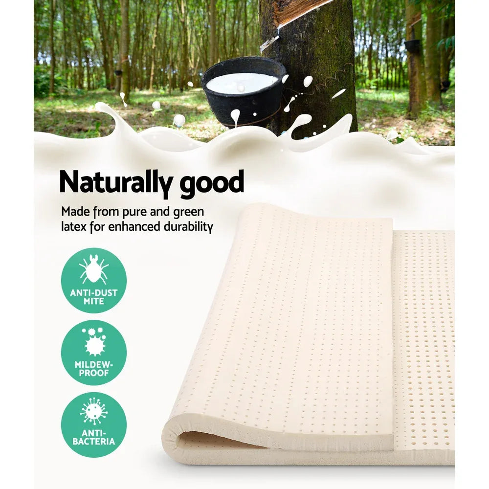 Giselle Bedding Latex Mattress Topper 5cm Double - Mekamart Australia
