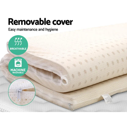 Giselle Bedding Latex Mattress Topper 5cm Double - Mekamart Australia