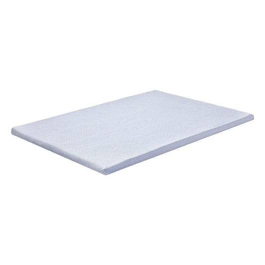 Giselle Bedding Latex Topper 100% Natural Latex Toppers 7-zone w/ Ice Silk Cool-touch Fabric Cooling Cover Double 5cm - Mekamart Australia