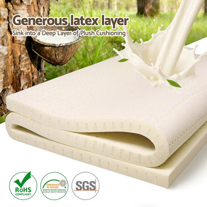 Giselle Bedding Latex Mattress Topper 5cm King - Mekamart Australia