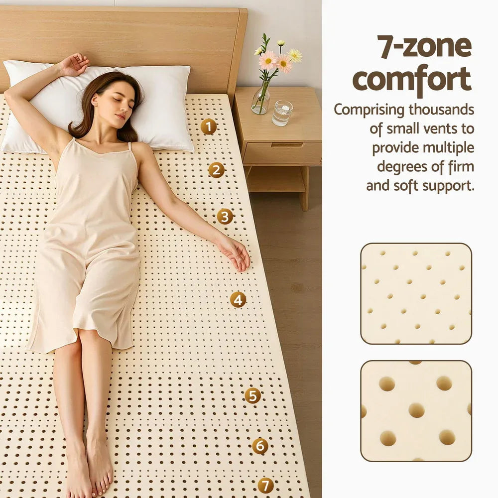 Giselle Bedding Latex Mattress Topper 5cm King Single - Mekamart Australia
