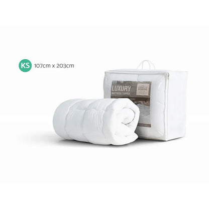 Giselle Bedding Mattress Topper Pillowtop - King Single - Mekamart Australia