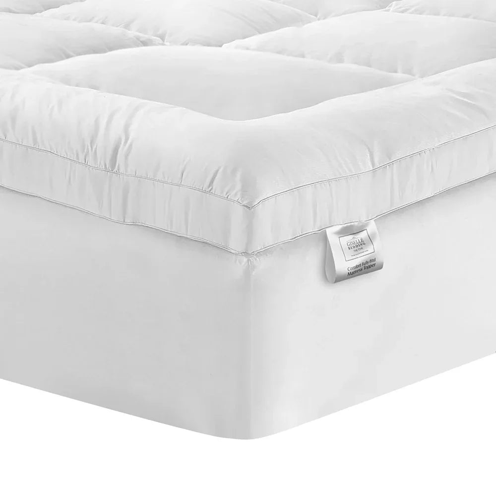 Giselle Bedding Mattress Topper Pillowtop Protector Pad King Single - Mekamart Australia
