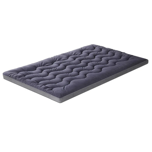 Giselle 5cm Mattress Topper Pillowtop toppers Bamboo Charcoal Double - Mekamart Australia