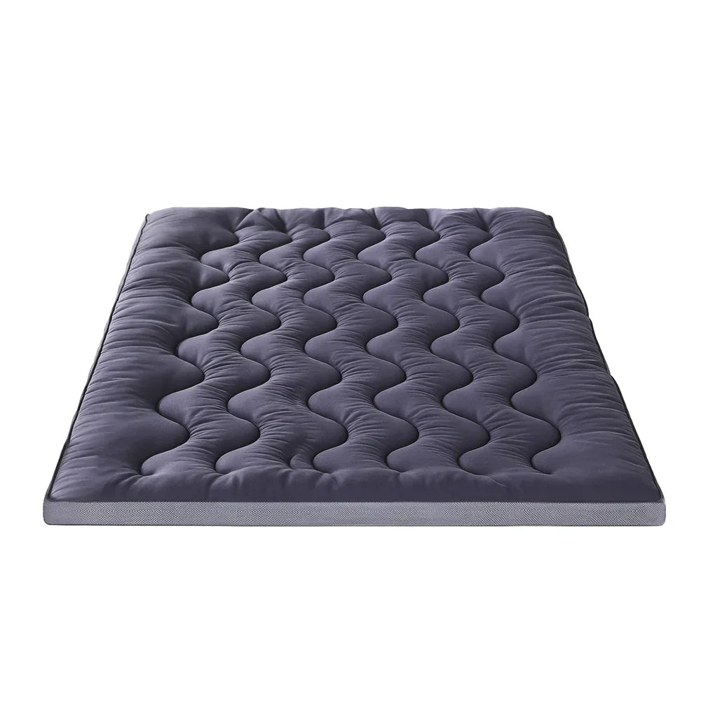 Giselle 5cm Mattress Topper Pillowtop toppers Bamboo Charcoal Double - Mekamart Australia