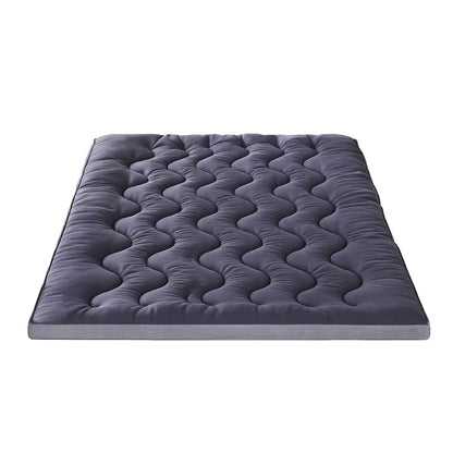 Giselle 5cm Mattress Topper Pillowtop toppers Bamboo Charcoal Double - Mekamart Australia