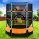Everfit 4.5FT Trampoline for Kids Trampoline w/ Enclosure Safety Net Rebounder Gift Orange - Mekamart Australia