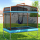 Everfit 6FT Trampoline Kids Rectangle Trampoline w/ Swing Enclosure Safety Net Orange - Mekamart Australia