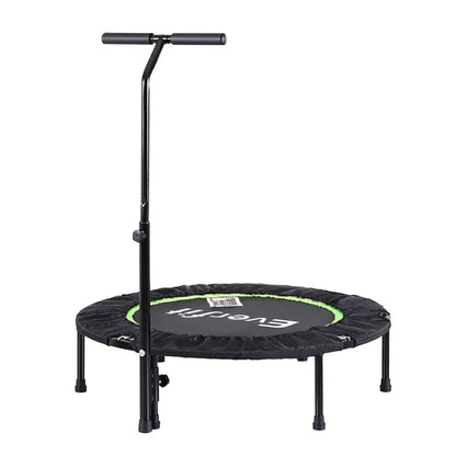 Everfit 40inch Fitness Foldable Trampoline Jumping Rebounder Home Gym Handrail - Mekamart Australia