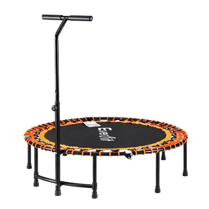 Everfit 48inch Fitness Foldable Trampoline Jumping Rebounder Home Gym Handrail - Mekamart Australia