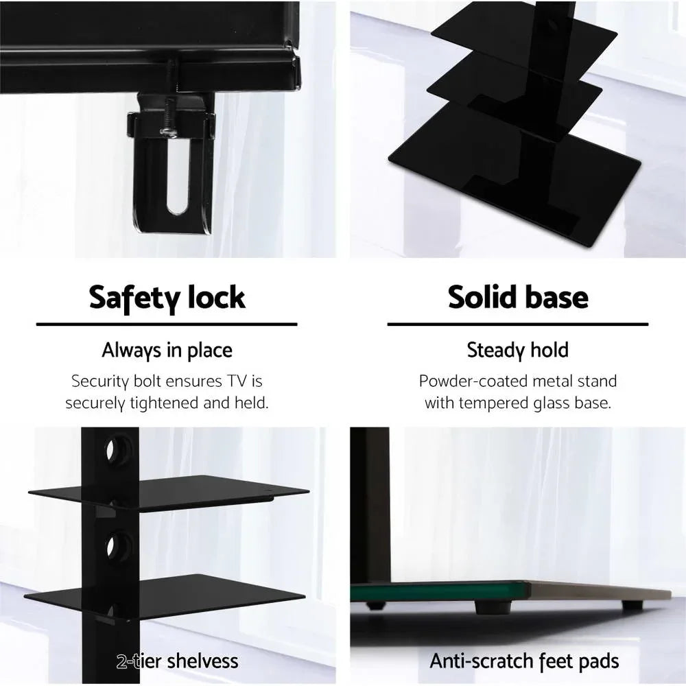 Artiss TV Stand Mount Bracket for 32"-70" LED LCD 3 Tiers Storage Floor Shelf - Mekamart Australia