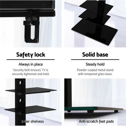 Artiss TV Stand Mount Bracket for 32"-70" LED LCD 3 Tiers Storage Floor Shelf - Mekamart Australia