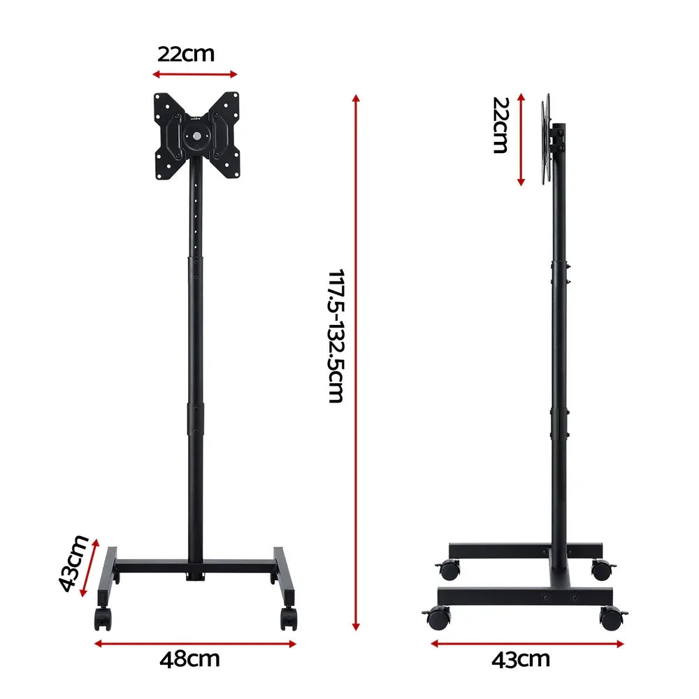 Artiss TV Stand 13-50" Universal Mobile Adjustable Height TV Stand with Wheels - Mekamart Australia