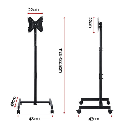Artiss TV Stand 13-50" Universal Mobile Adjustable Height TV Stand with Wheels - Mekamart Australia
