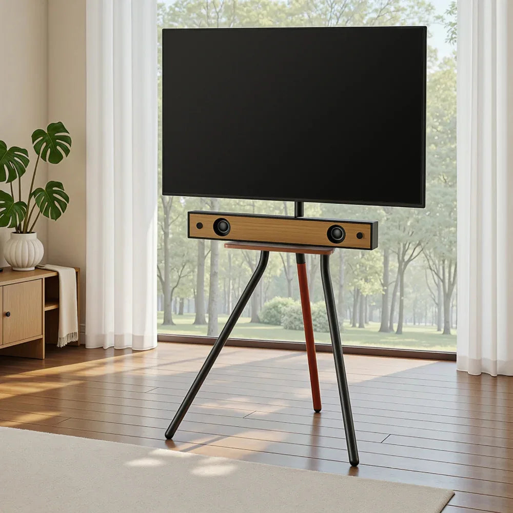 Artiss TV Stand Wooden Tray 24-55" Swivel Height Adjustable - Mekamart Australia
